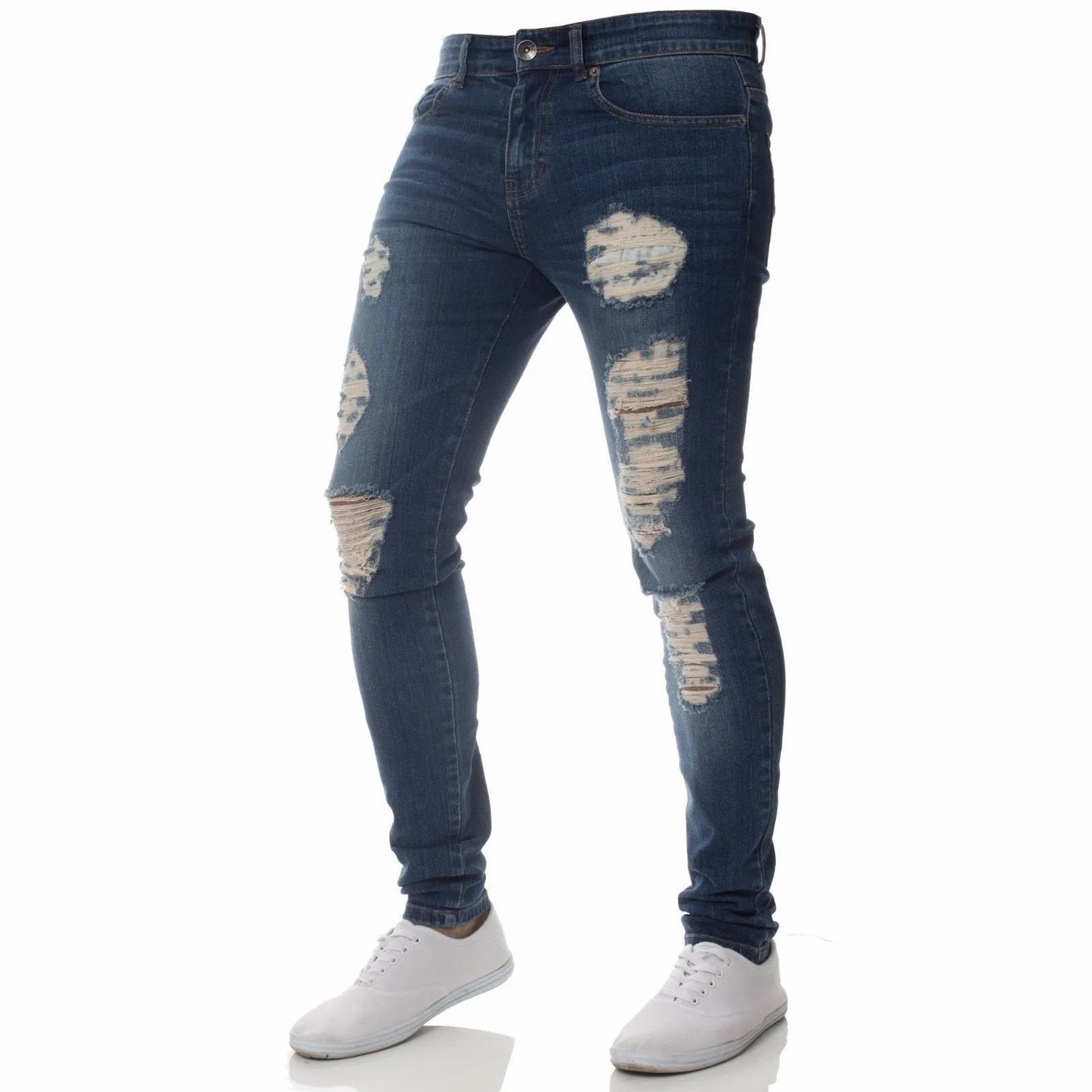 Mens Black Jeans Slim Fit Quality Gray Casual Male Jeans Pants Skinny Fit Men Pants Hip Hop Streetwear Cotton Denim Trousers