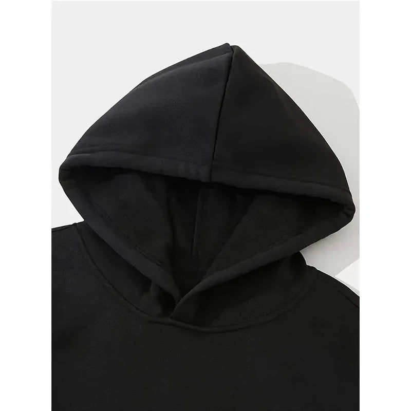 Women'S Fall Winter Hooded Streetwear Faith Print Back Hoodies Casual Drawstring Long Sleeve Kangaroo Pocket Sweatshirt Clothing