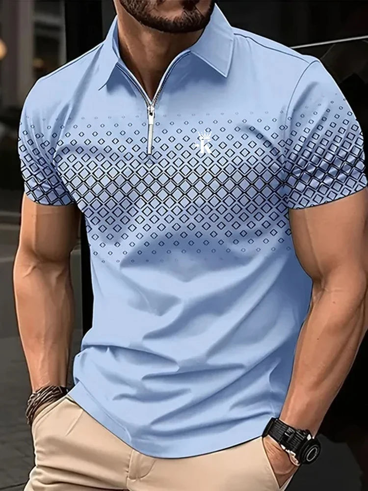 Polo Short Sleeve Polo Shirt Outdoor Casual Daily Streetwear Summer 3D Print Micro-elastic Polyester