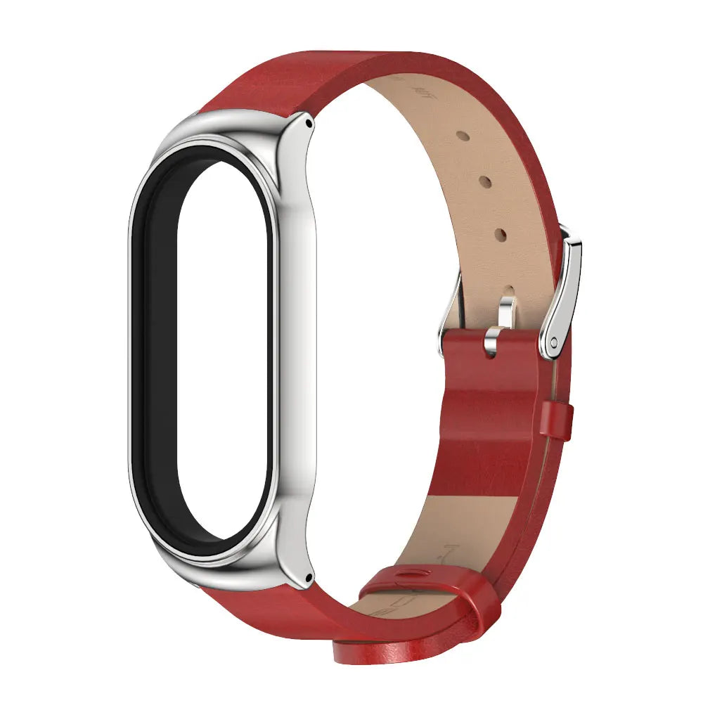 Strap for Mi Band 10 9 8 7 6 5 4 3 Leather Wristband For Miband 8 7 6 NFC Global Version Bracelet for Mi Band 5 6 7 8 Correa