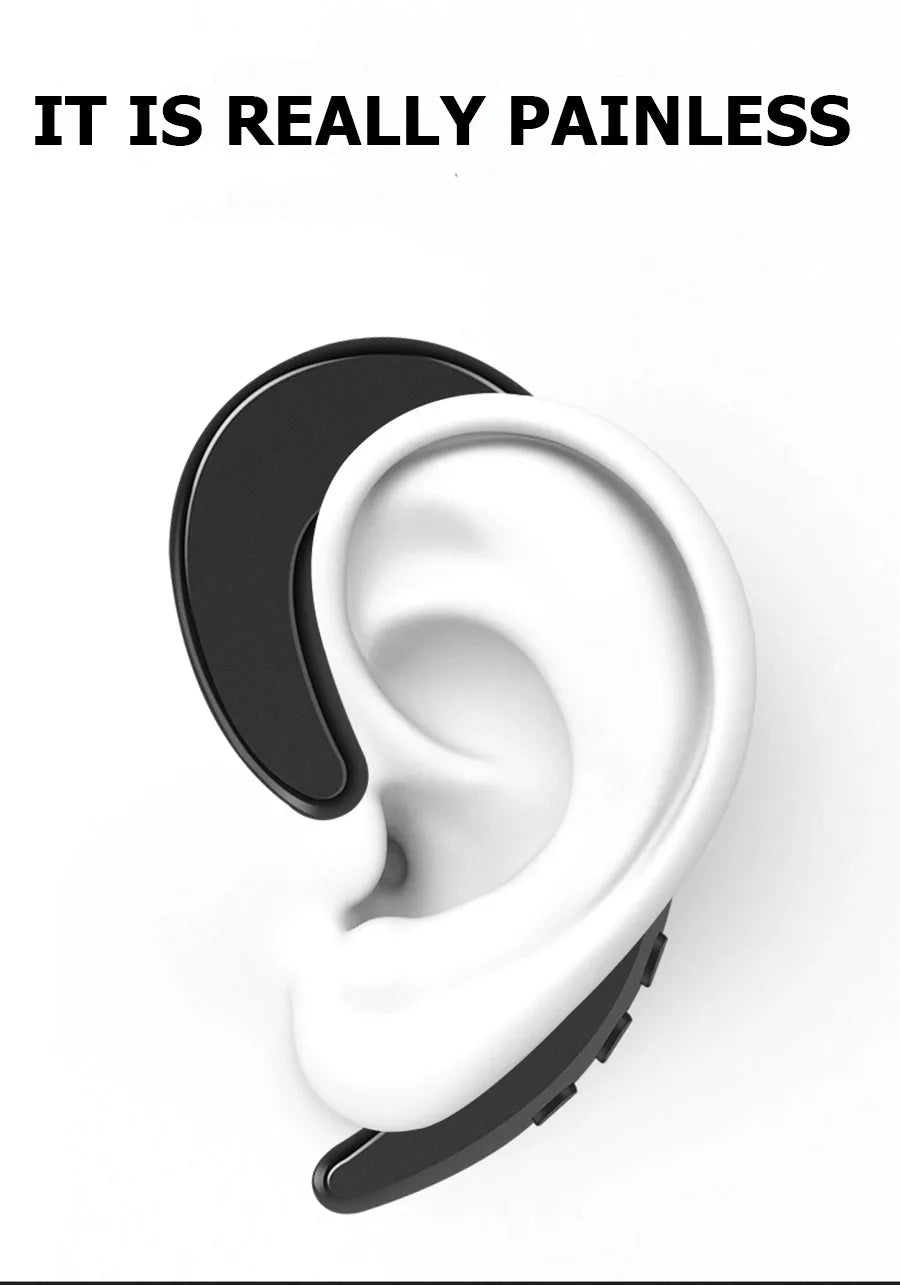 Y12 1Pc Wireless Bluetooth Bone Conduction Earhook with Mic Car Driver Earphone Noise Cancelling Headphones