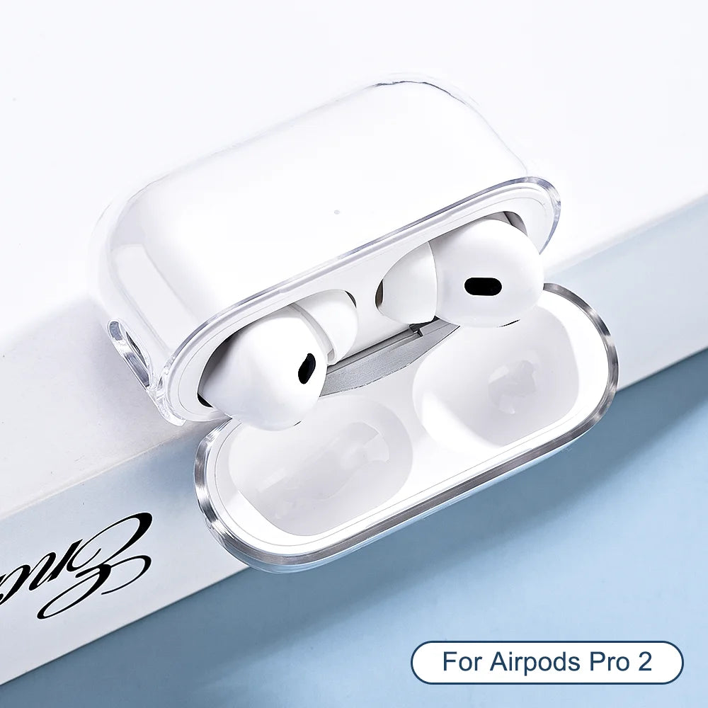 Transparent PC Earphone Case For Airpods Pro 3 Generation 2025 Cases Hard Clear Headphone Cover For Airpods 4 3 Pro 2 2nd Pro2