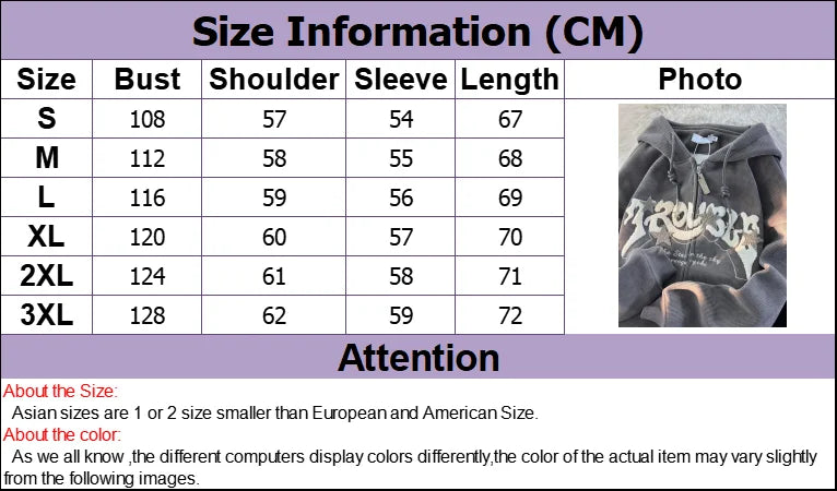 Hoodies Women Fashion Embroidery Zip Up Autumn Long Sleeve Tops Loose Hood Shirt Harajuku Y2K Clothes Female Sweatshirt Jacket