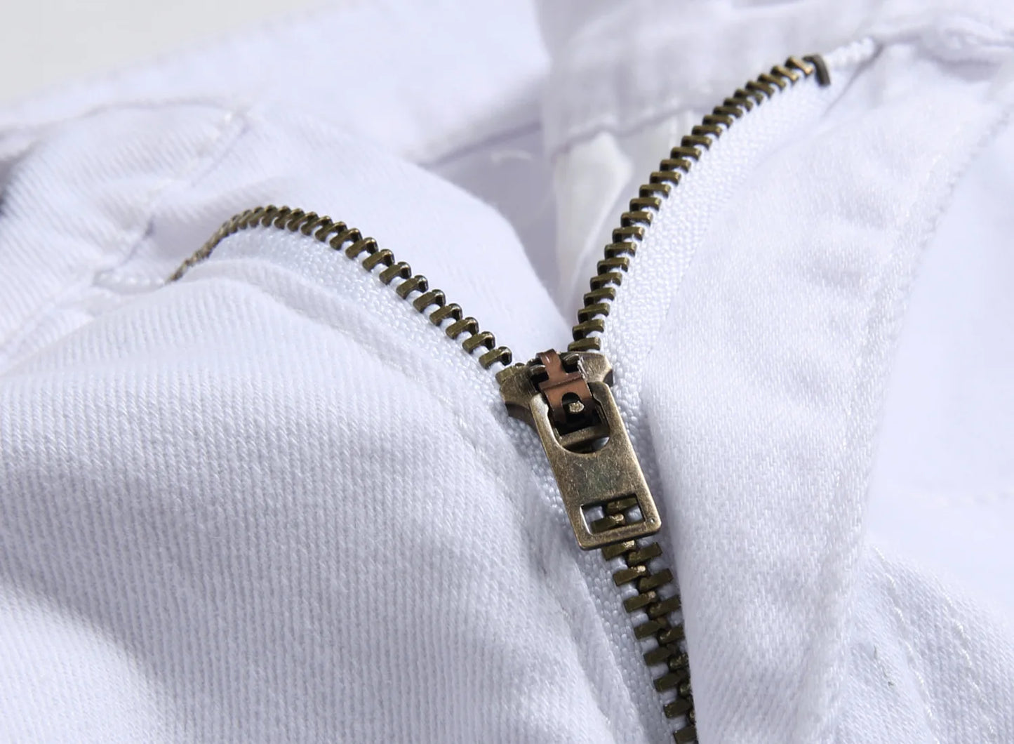 Men Vintage Wash Solid Denim Trouser Mens Casual Slim Fit Pencil Denim Holes Pants 2024