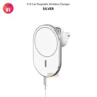 15W Magnetic Wireless Car Charger Air Vent Phone Holder Stand 15W Fast Charging Car Mount For iPhone 16 15 14 Plus 13 12 ProMax