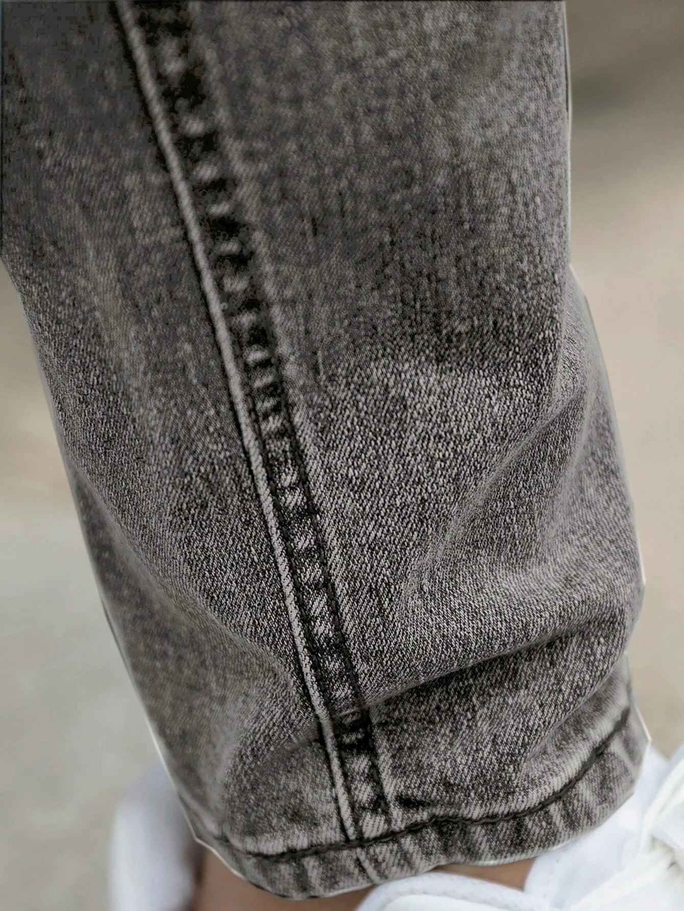 Men's Four-Season Snowflake Washed Fashion Jeans, Stretch Slim Fit Light Gray Dark Black Casual Denim Pants, Normcore and Fashionable, Suitable for Everyday Wear