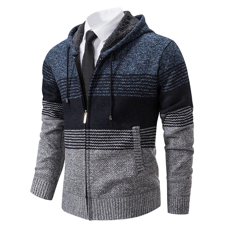 Streetwear Knitted Jacket Trend Hombre Clothing