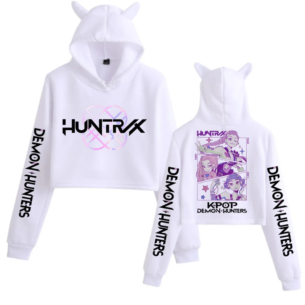 Hoodies Women  Tops Cat Ears Sweatshirt Long Sleeve Girls Fashion Hoodie