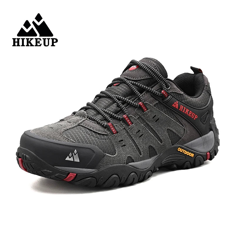 Sneakers Men's Hiking Shoes Suede Leather Outdoor Shoes Wear-resistant Men Trekking Walking Hunting Tactical Sneakers