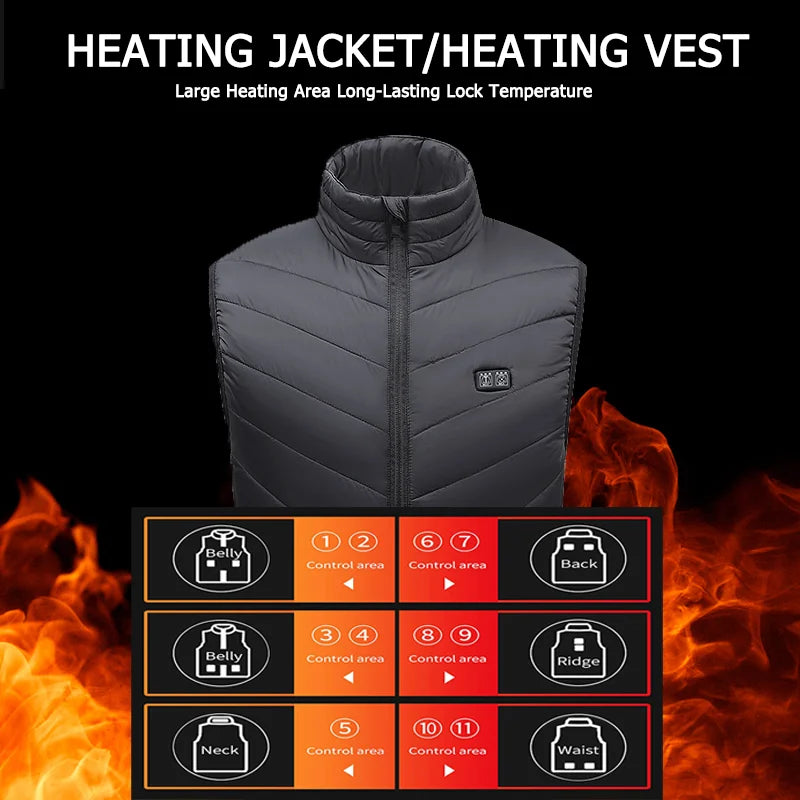 Heated Jacket Electric Self Heated Jacket USB Heated Clothing Electric Heating Jackets