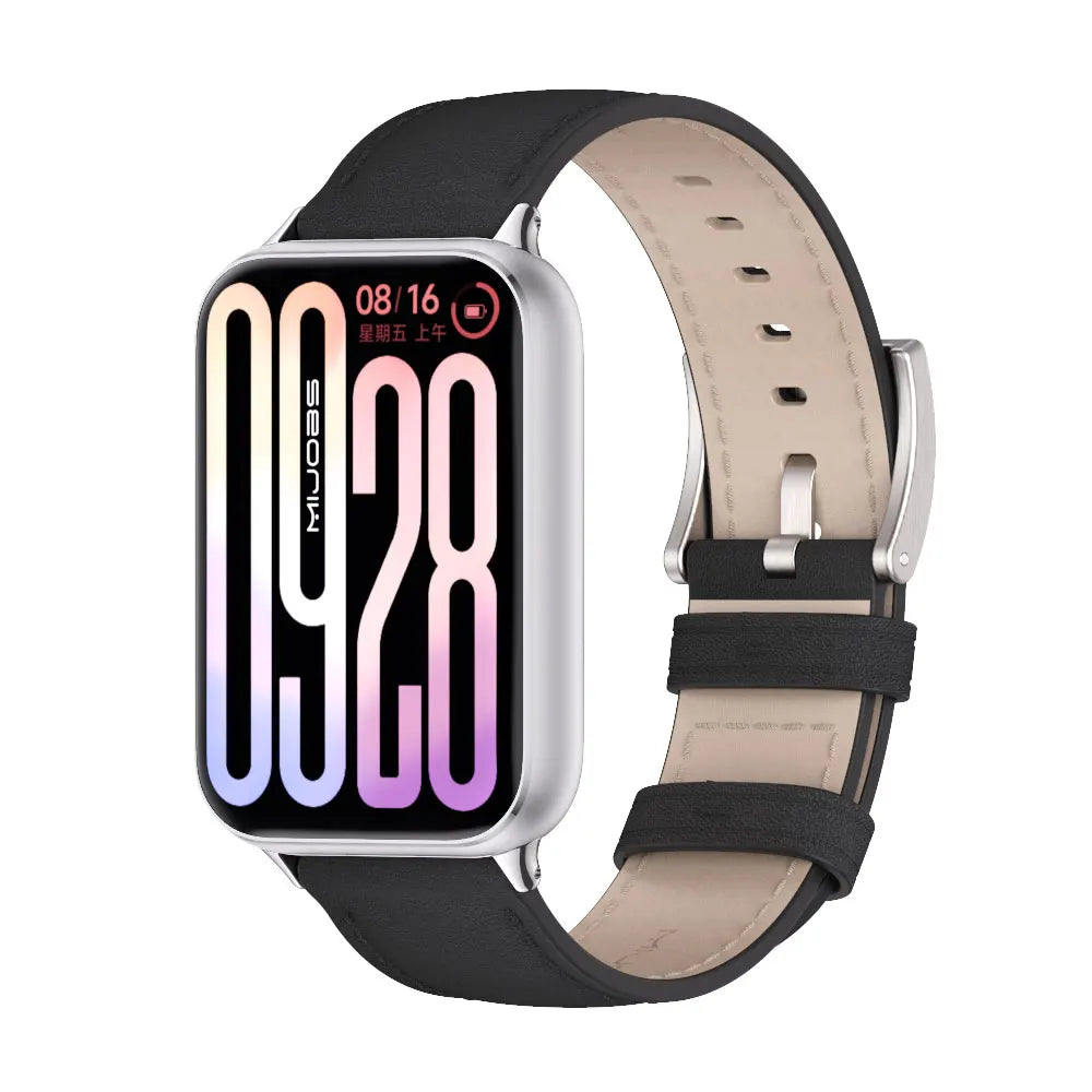 Strap For Mi Band 9 Pro Watchband for For Mi Band 8 Pro Wristband Xiaomi Smart Band 9 Pro Bracelet Leather Accessories