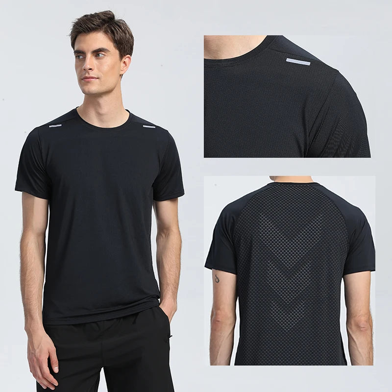 T-shirt Fitness Sports Top Gym Training Shirt Breathable Jogging Casual Sportswear