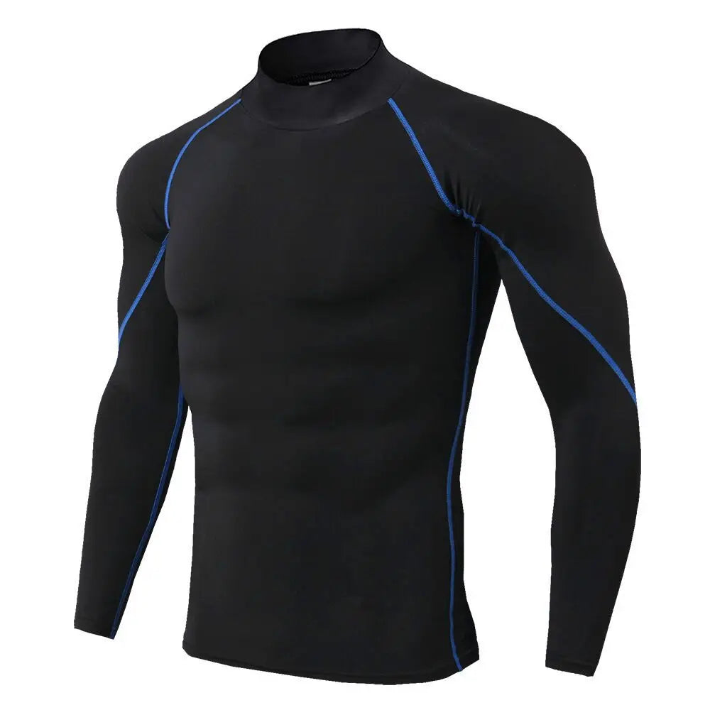 T-shirt Quick Dry Bodybuilding Running Shirt Long Sleeve Compression Top Gym T Shirt Men Fitness Tight Rashgard