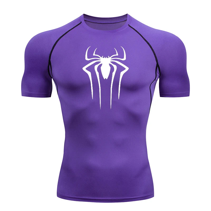 T Shirt Men Short Sleeve Sport Tees Fitness Running Sportsear Men Gym Elastic Quick Dry Jogging T-shirt Tops