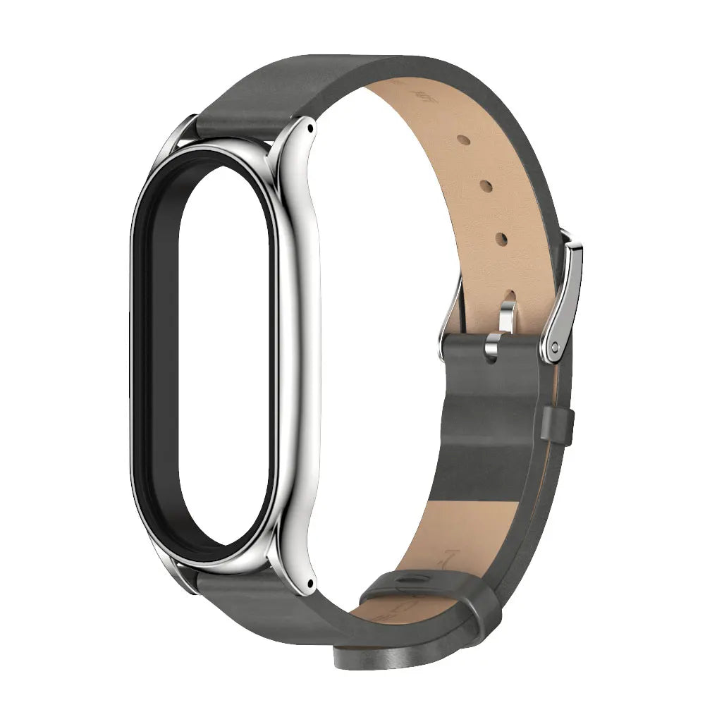 Strap for Mi Band 10 9 8 7 6 5 4 3 Leather Wristband For Miband 8 7 6 NFC Global Version Bracelet for Mi Band 5 6 7 8 Correa