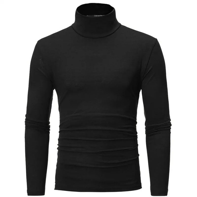 Men Short Sleeve Thermal Underwear Tops Men Spring Clothes Thermal Shirt Autumn Men's Winter Tights High Neck Thin Slim Fit Long Sleeve T-shirt