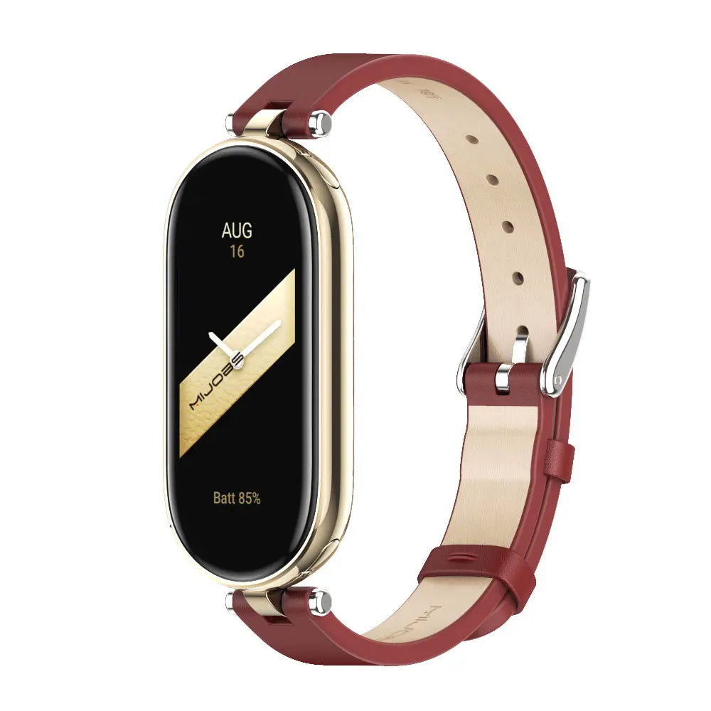Strap for Mi Band 10 9 8 7 6 5 4 3 Watchband for Xiao mi Smart Band 9 Strap for Mi Band 8 Leather Wristband For Mi Band 7 Correa