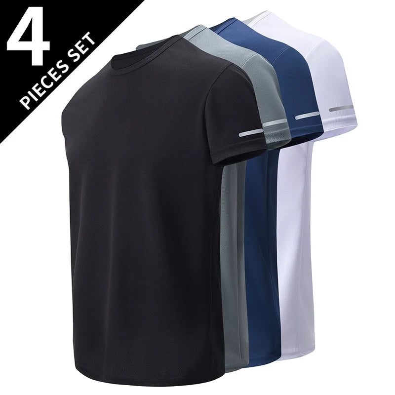 T-shirts  Men's Summer Quick-drying Sports Fashion Printed Short-sleeved Teens Loose and Comfortable Running Fitness Joker T-shirt