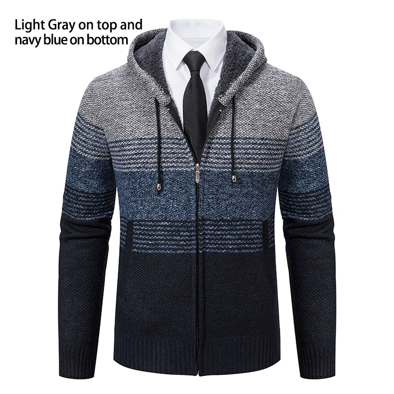 Streetwear Knitted Jacket Trend Hombre Clothing