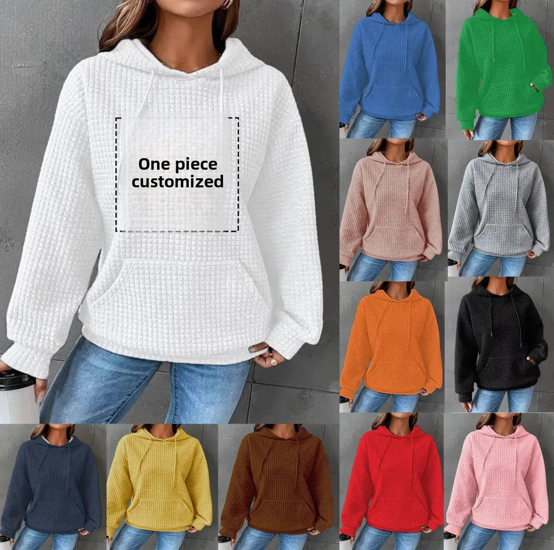 Autumn Winter Women's Hoodie Any Print Available Single Piece Order Hat Sweatshirt Comfortable Casual Streetwear