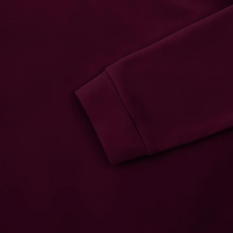 American Autumn Winter Heavy Fleece Long-sleeved Men's Sweatshirt Half Zipper Loose Stand-up Collar Pullover Men's Sweatshirt