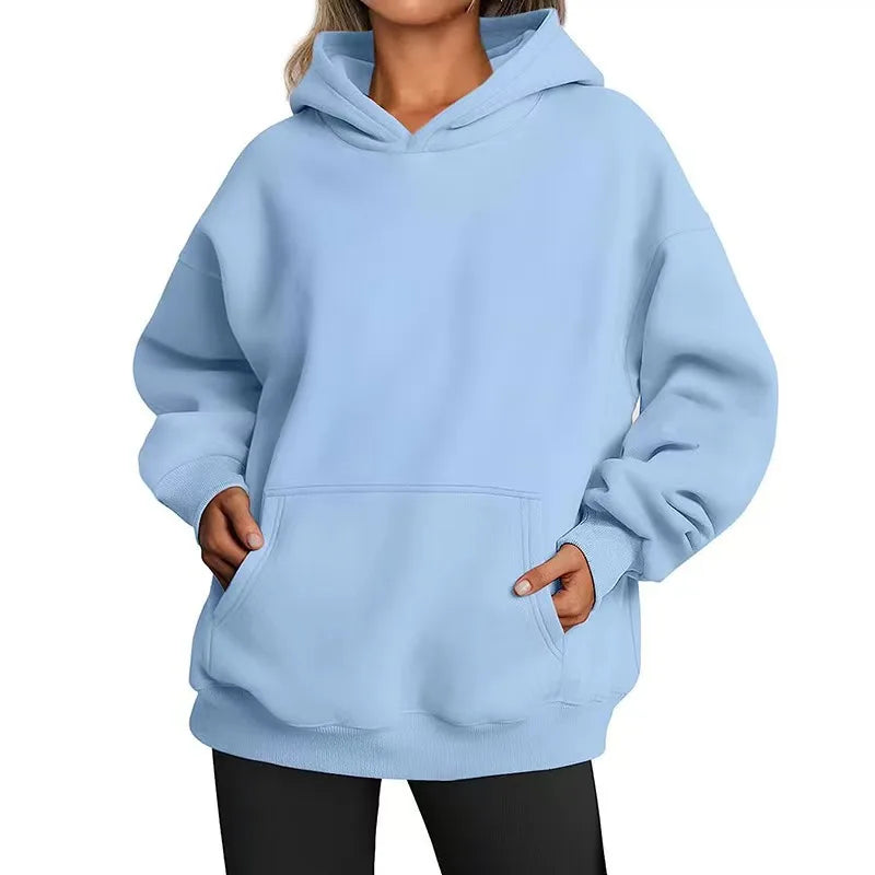 New Men Casual Hoodies Women Fleece Warm Hoodies Spring Autumn Pullovers Fashion Black Multiple Colour Oversized Sweatshirts Top
