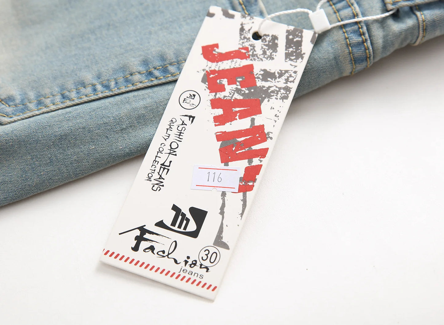 Men Vintage Wash Solid Denim Trouser Mens Casual Slim Fit Pencil Denim Holes Pants 2024