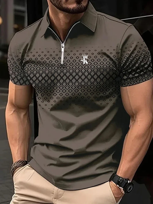 Polo Short Sleeve Polo Shirt Outdoor Casual Daily Streetwear Summer 3D Print Micro-elastic Polyester