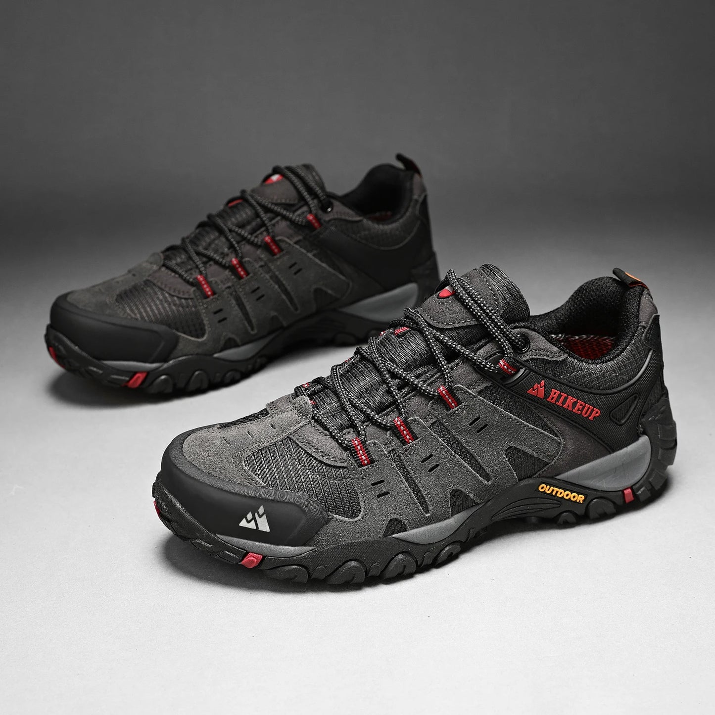 Sneakers Men's Hiking Shoes Suede Leather Outdoor Shoes Wear-resistant Men Trekking Walking Hunting Tactical Sneakers