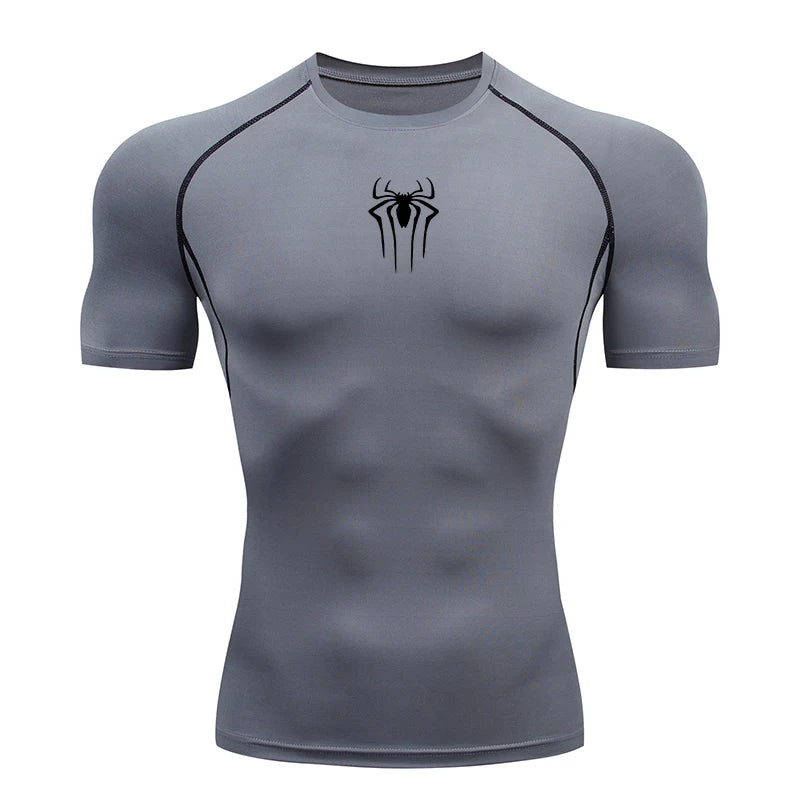 T Shirt Men Short Sleeve Sport Tees Fitness Running Sportsear Men Gym Elastic Quick Dry Jogging T-shirt Tops