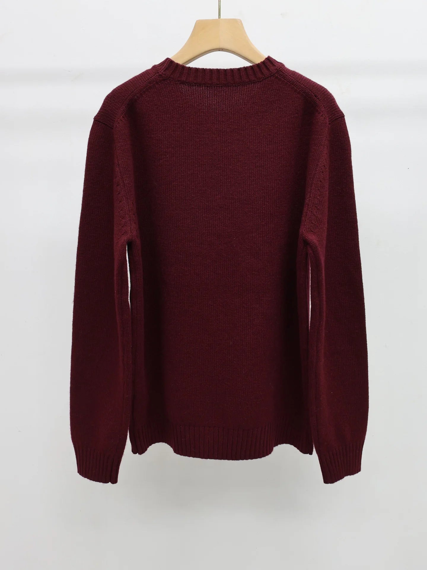 New autumn and winter RL bear cashmere round neck knitted long sleeved fashionable wool embroidered bear cartoon sweater