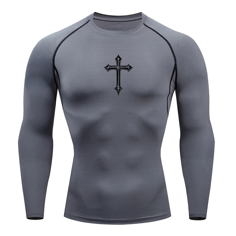T-shirt Tees Tops Gym Workout Running Baselayers Undershirts Rash Guard