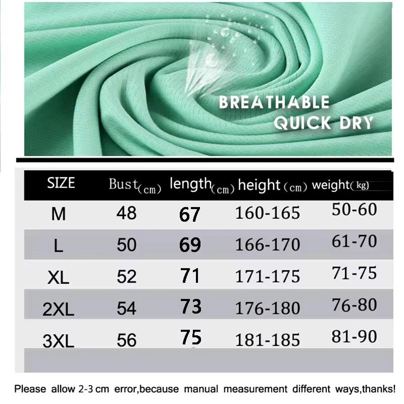 T-shirt Fitness Sports Top Gym Training Shirt Breathable Jogging Casual Sportswear