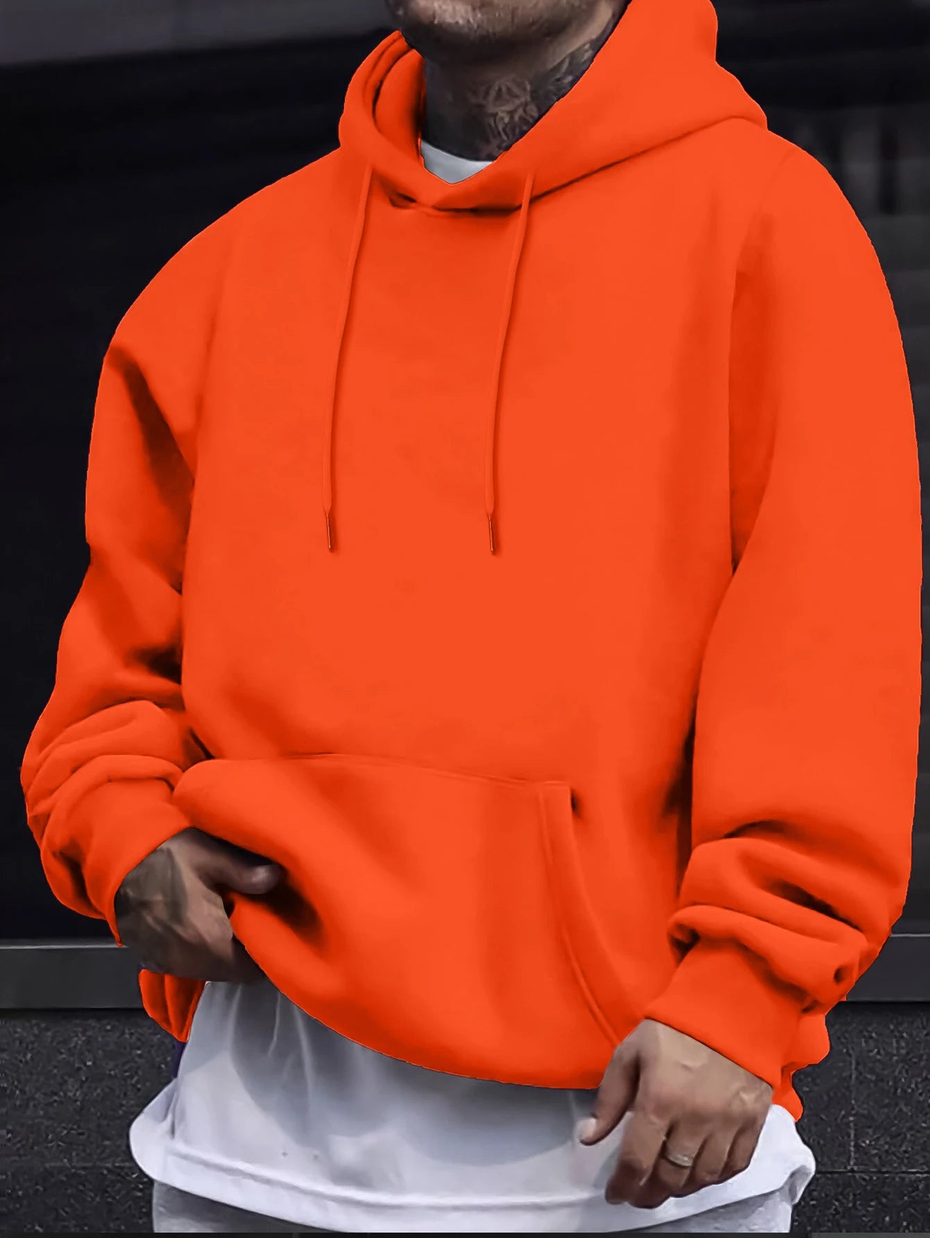 Autumn Solid Sweatshirts Unisex Street Comfy Sportswears Fleece Soft Hoodie Man's Fashion Warm Streetwear Casual Jogging Clothes