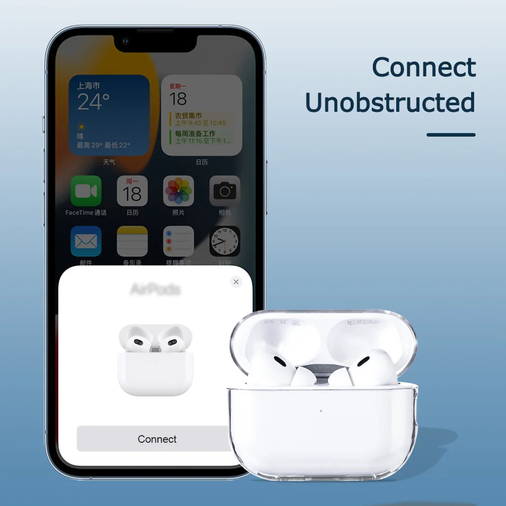 Transparent PC Earphone Case For Airpods Pro 3 Generation 2025 Cases Hard Clear Headphone Cover For Airpods 4 3 Pro 2 2nd Pro2