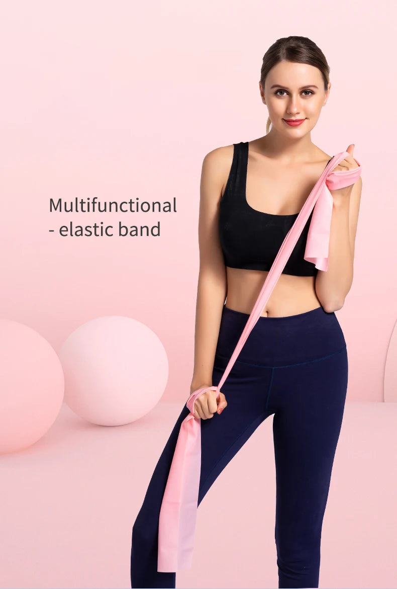 EQP Yoga Pilates Elastic Resistance Band Fitness Training Band 150cm Fitness Elastic Rubber Gym Natural Rubber