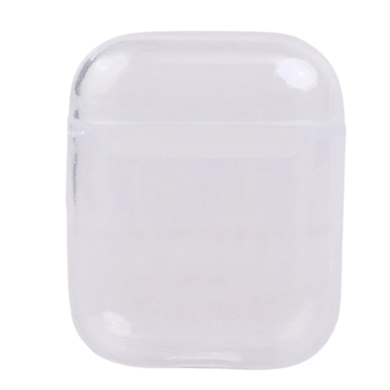 Soft TPU Transparent Cover Earphone Protective Case Clear Skin For AirPods 1 2