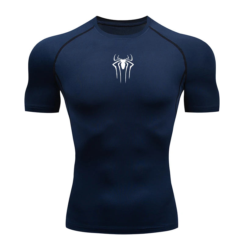 T Shirt Men Short Sleeve Sport Tees Fitness Running Sportsear Men Gym Elastic Quick Dry Jogging T-shirt Tops