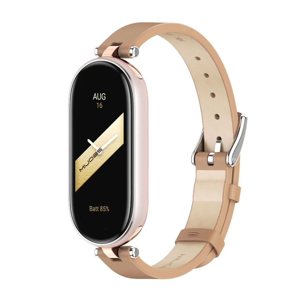 Strap for Mi Band 10 9 8 7 6 5 4 3 Watchband for Xiao mi Smart Band 9 Strap for Mi Band 8 Leather Wristband For Mi Band 7 Correa