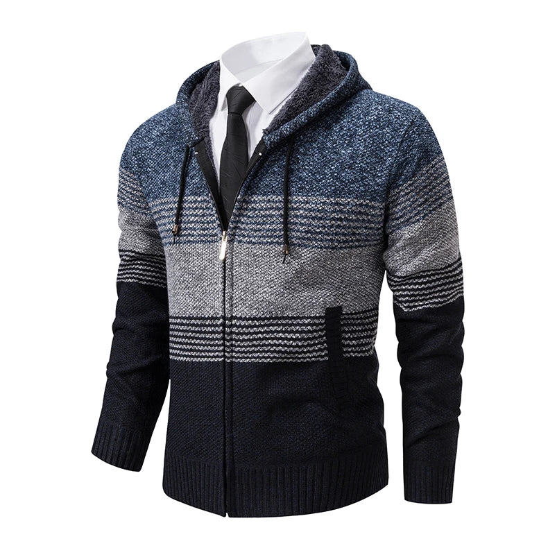 Streetwear Knitted Jacket Trend Hombre Clothing