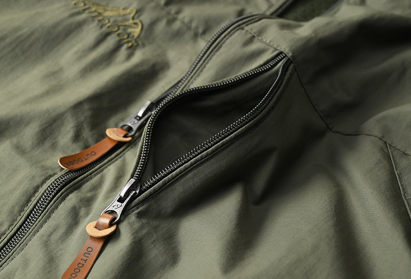 JUMPER Windbreaker Men Tactical Jacket Waterproof Outdoor Hooded Coat Sports Military European Size S-5XL Field Climbing Thin Outwear