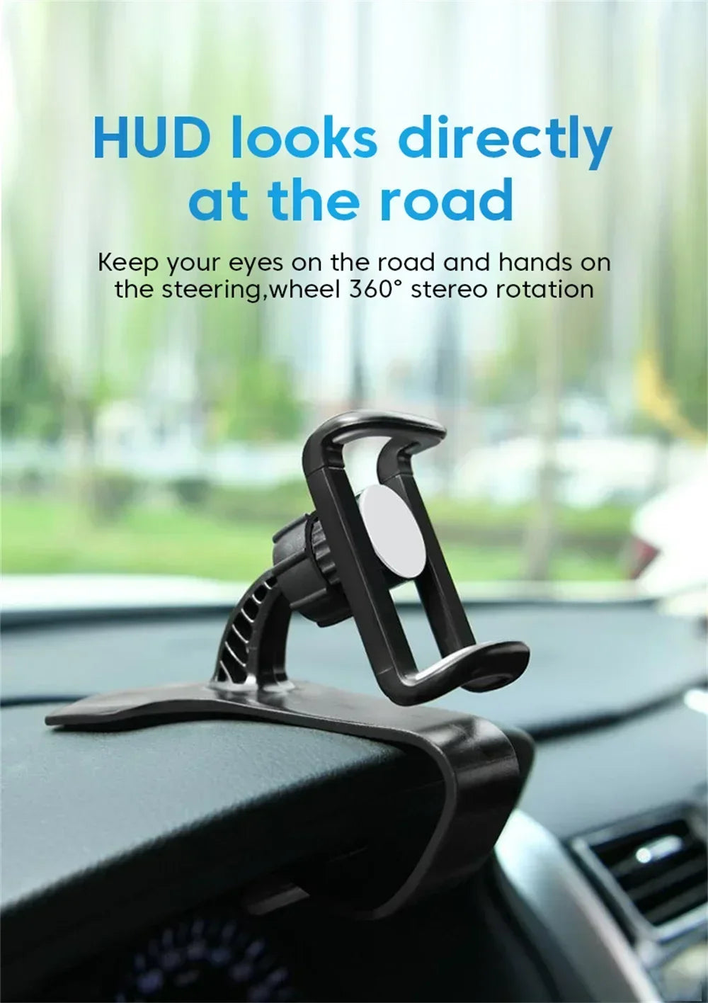 360° Rotation Car Phone Holder Universal Car GPS Navigation Dashboard Stand Car Clip Mount Bracket Mobile Phone Support in Car