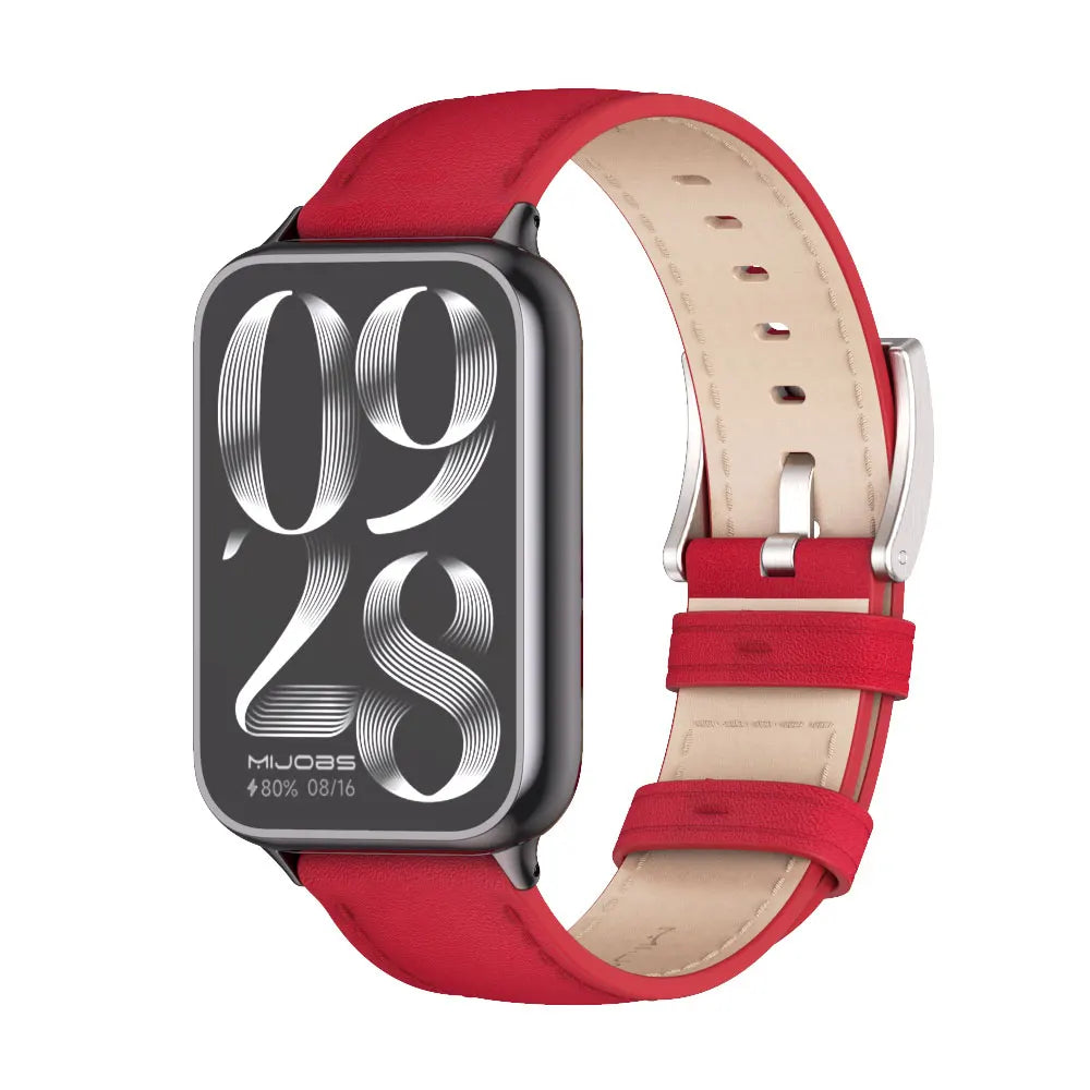 Mi Band 8 9 Pro Strap Leather Strap For Redmi Watch 4 For Xiaomi Mi Smart Band 8 Pro Bracelet Wristband Miband 8 Pro Correa