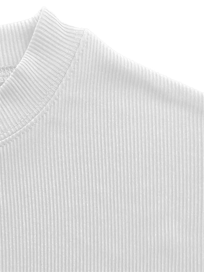 T-shirt Small high collar stripe shirt short sleeve fitness top leisure sport T-shirt Men sportswear