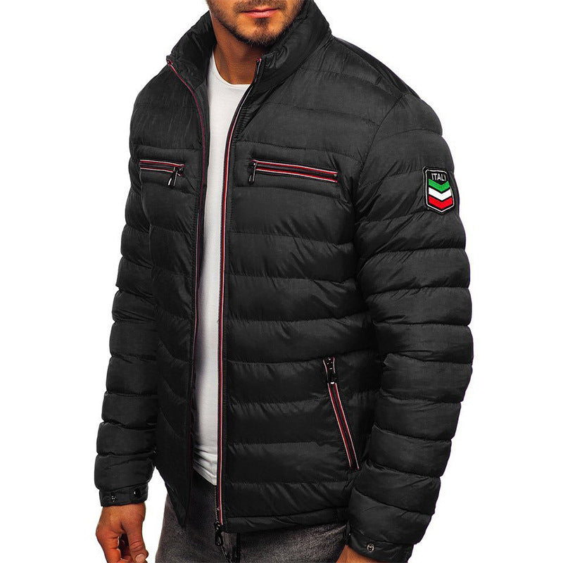 Jacket Zipper Cotton Clothing Youth Casual Warm