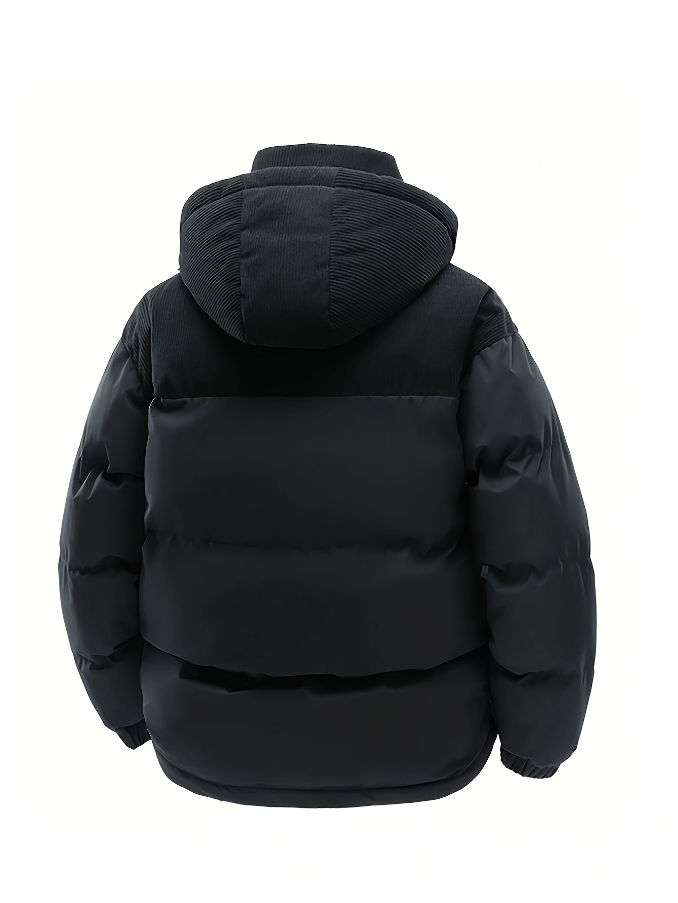 Men'S Casual Faux Fur Jacket with "MILANO ITALIA" Print - Lightweight Hooded Outdoor Coat, Regular Fit, Pockets Included, Fabric, Perfect for Casual Wear, Hooded Jacket